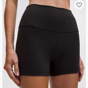 lululemon athletica align high rise shorts 4” size 4, black